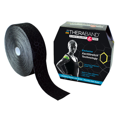 Theraband kinesiology tapebulk 2  x 103.3' black/black