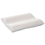 Contoured foam cervical pillow standard w/white cover