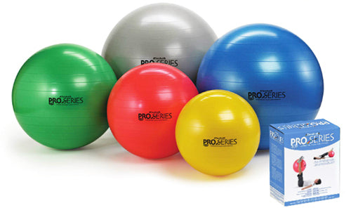 Pro-series exercise ball slow-deflate yellow 45cm.