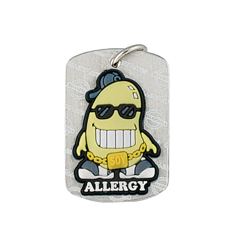 Allermates dog tags soy cool soy allergy