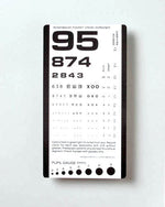 Pocket eye test chart