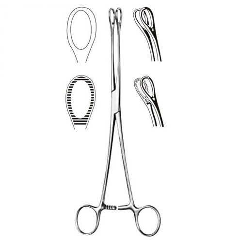 Foerster sponge forcep- 7  serrated