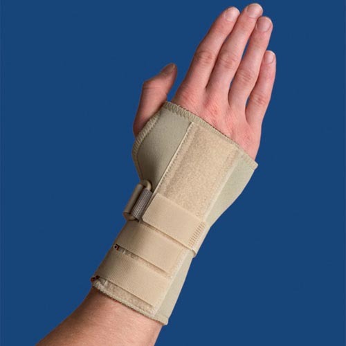 Thermoskin carpal tunnel brace w/ dorsal stay lge right beige