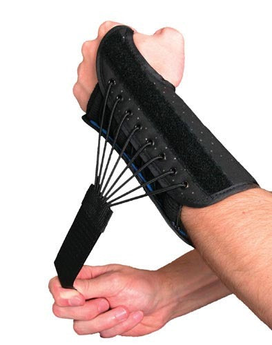 Wrist splint w/bungee closure right  extra large