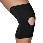 Blue jay slip-on knee support open patella w/stabilizers sm