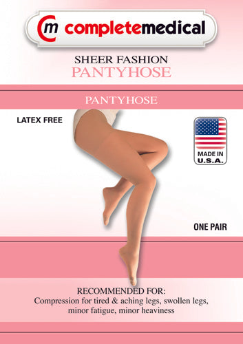 Ladies' sheer moderate  medium 15-20mmhg  panty hose  beige