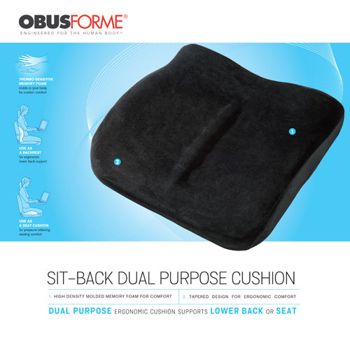 The sitback cushion obusforme  black